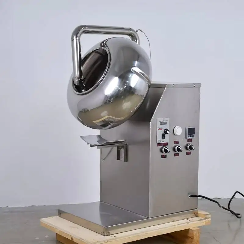 BY-400 Stainless Steel Coating Machine Flavor Sugar Peanut Cashew Nuts Chocolate Pill Tablet Film Rolling Spray