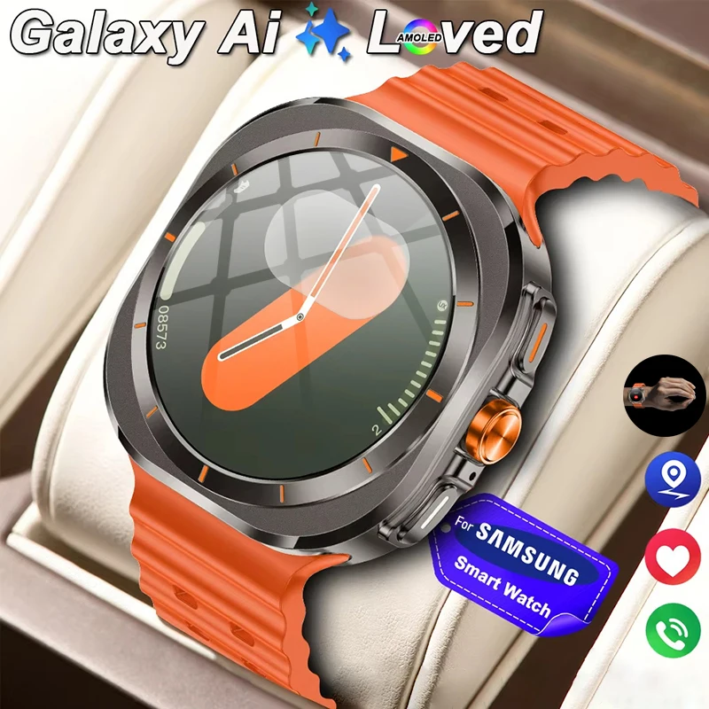 

For Samsung Galaxy Watch 7 New GPS Tracking Smart Watch Men's 1.53 Inch AMOLED HD Screen Bluetooth Call Sports Smart Watch Women