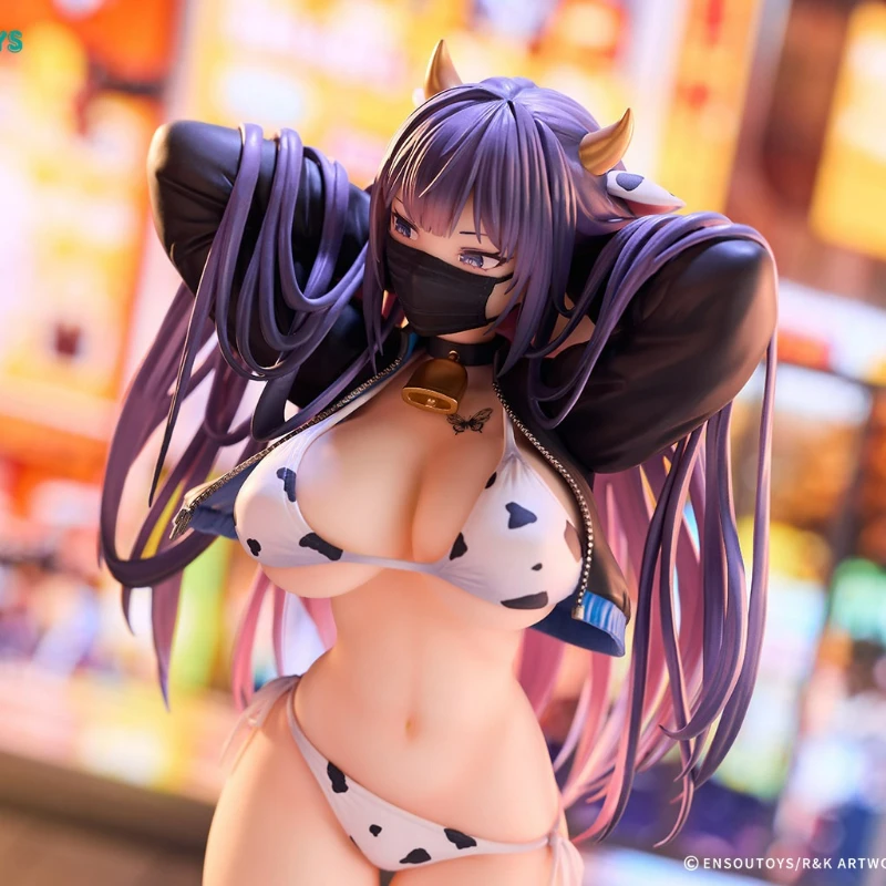 

ENSOUTOYS Original Illustration Biya Yuna Cow Version Cow Outfit Thermochromic 1/6 Cute Action Anime Figure Model Decor Ornament