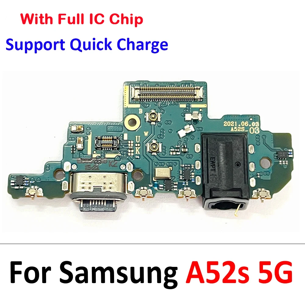 For Samsung A52S A528B A528 4G 5G USB Micro Charger Charging Port Dock Connector Mainboard Main Board Flex Cable