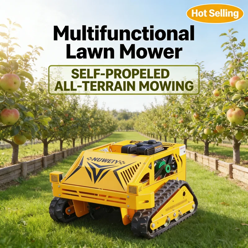 

Индивидуальная высококачественная сверхмощная гусеничная газонокосилка с дистанционным управлением — профессиональный инструмент для сельского хозяйства и прополки лесного хозяйства