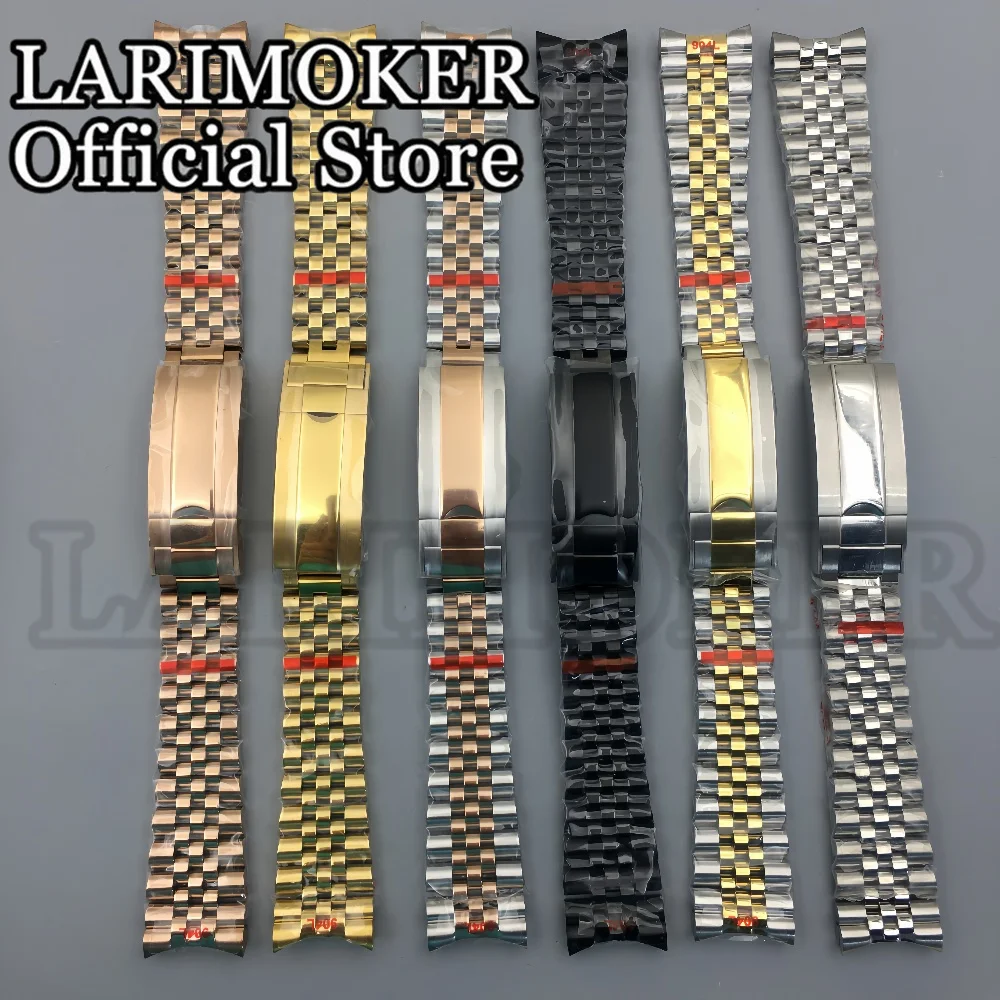 LARIMOKER 40mm karbowana obudowa zegarka ze stali nierdzewnej pasek szafirowe szkło pasuje do NH35 NH34 ETA2824 2836 DG2813 3804 Miyota8205 mechanizm