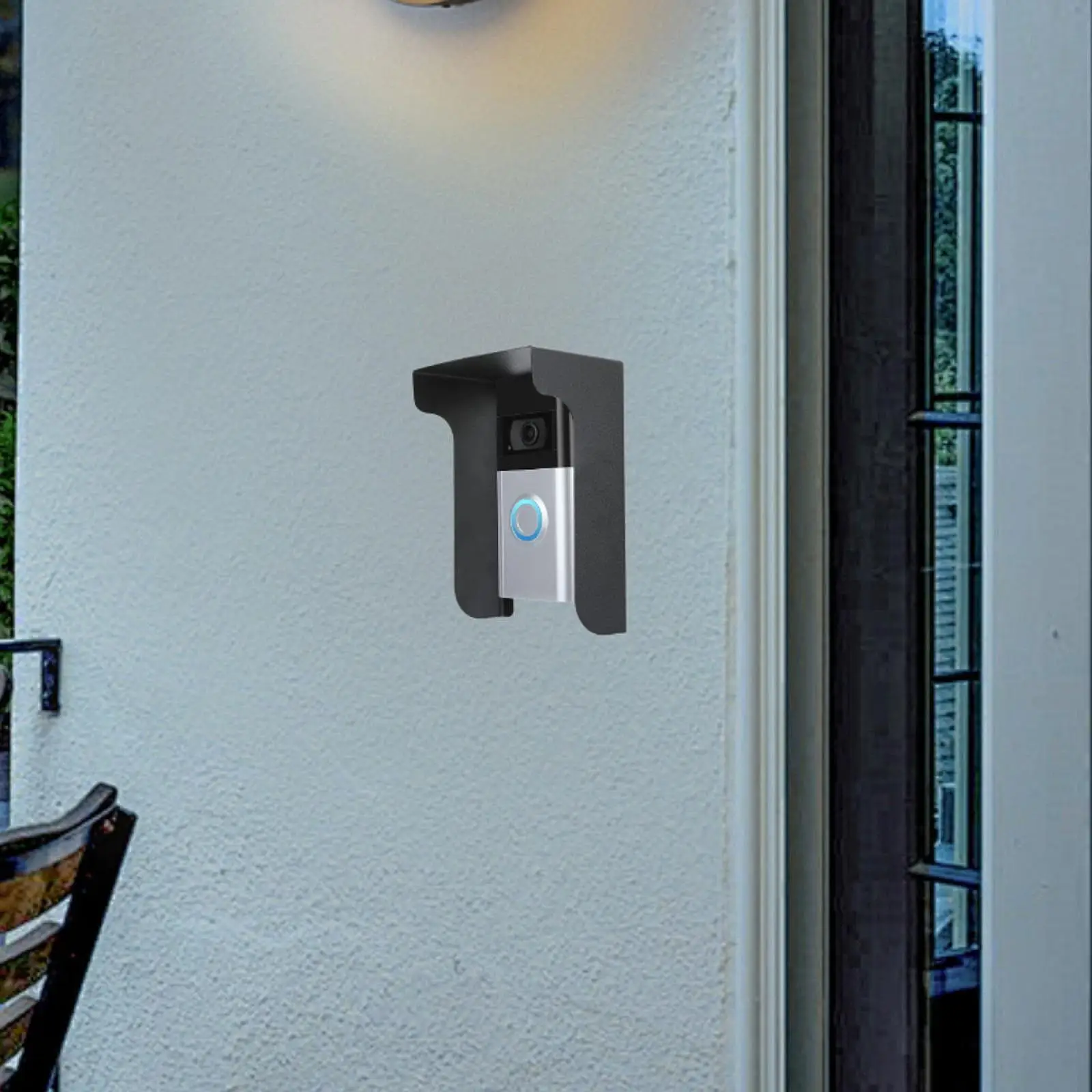 Doorbell Rain Cover Waterproof Easy Installation Multifunctional Antiglare Weather Protector for Width 3.19inch Doorbell Home