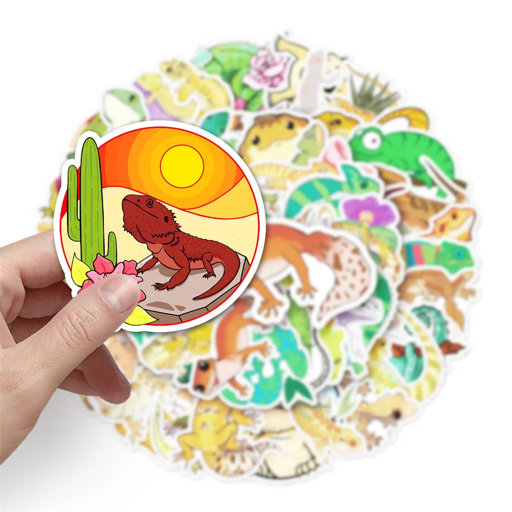 10/30/50PCS Lizard Cartoon Graffiti Stickers for Toys Luggage Laptop IPad Skateboard Gift Mug Car Journal Sticker Wholesale