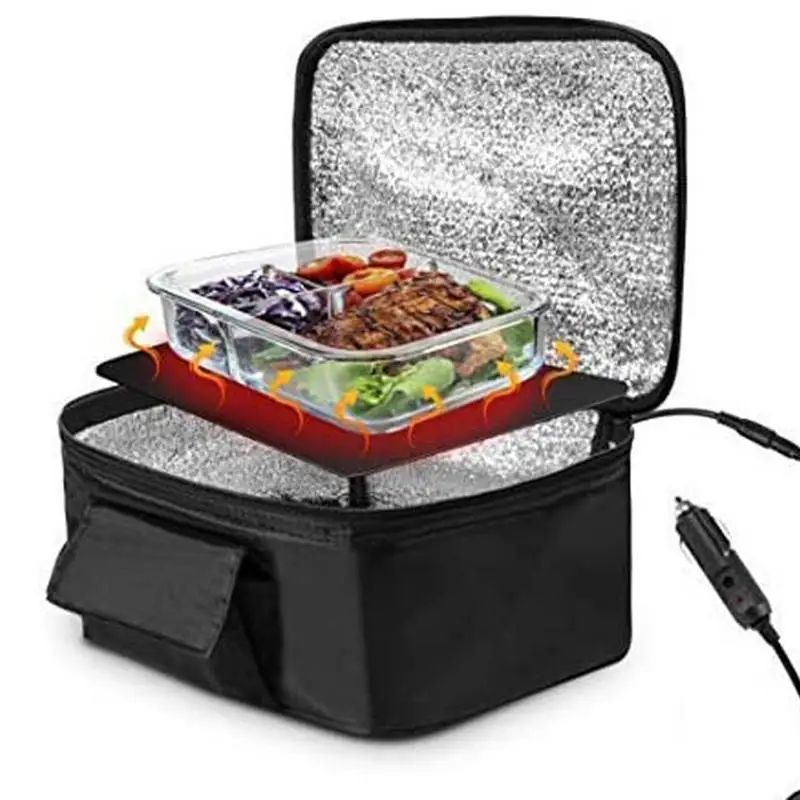 

Portable Food Warmer 12V Personal Food Warmer Car Heating Lunch Box Electric Slow Cooker For Road Trip Camping Family Gathering