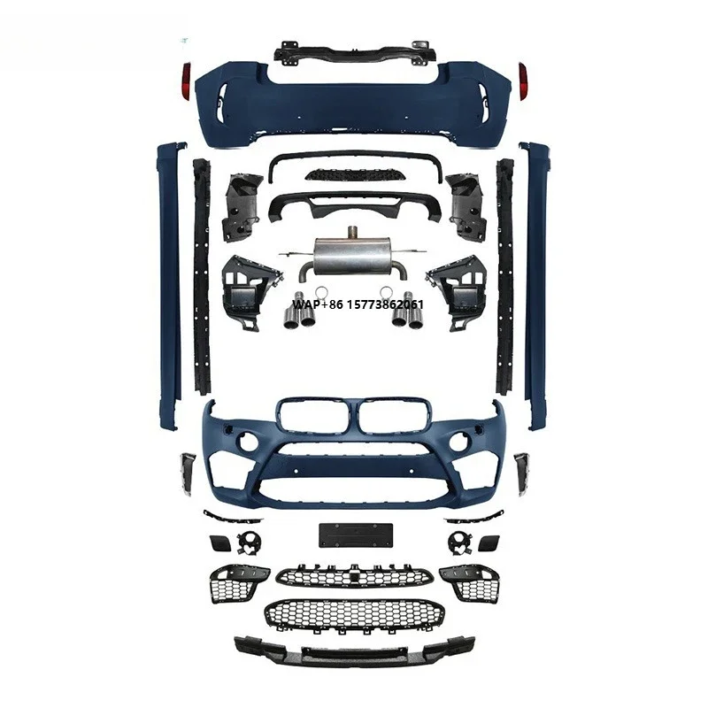 

Комплект обвесов для автомобиля: бамперы для моделей X6 F16 2014-2019 годов, обновление до X6M - передний и задний бамперы в стиле M