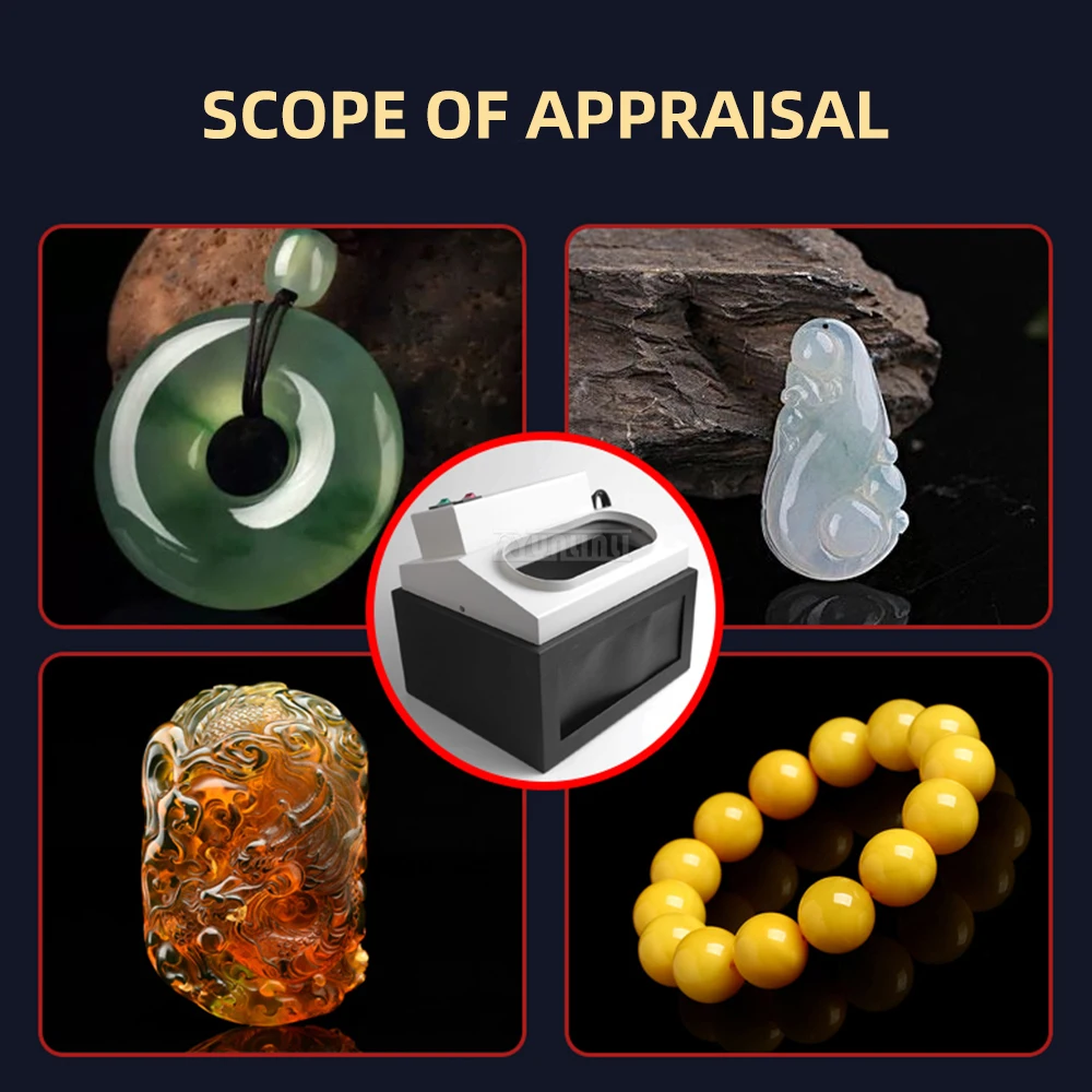 UV Fluorescent Light Box with Long-Wave UV Light (365 nm/253.7 nm) for Jewelry, Jadeite, and Jade Appraisal UV
