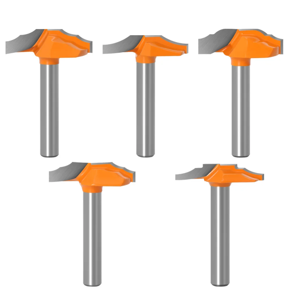 1/4 Handle Door Panel Flower Line Carbide Woodworking Frame Edge Molding Milling Cutter for Cabinet Door Making