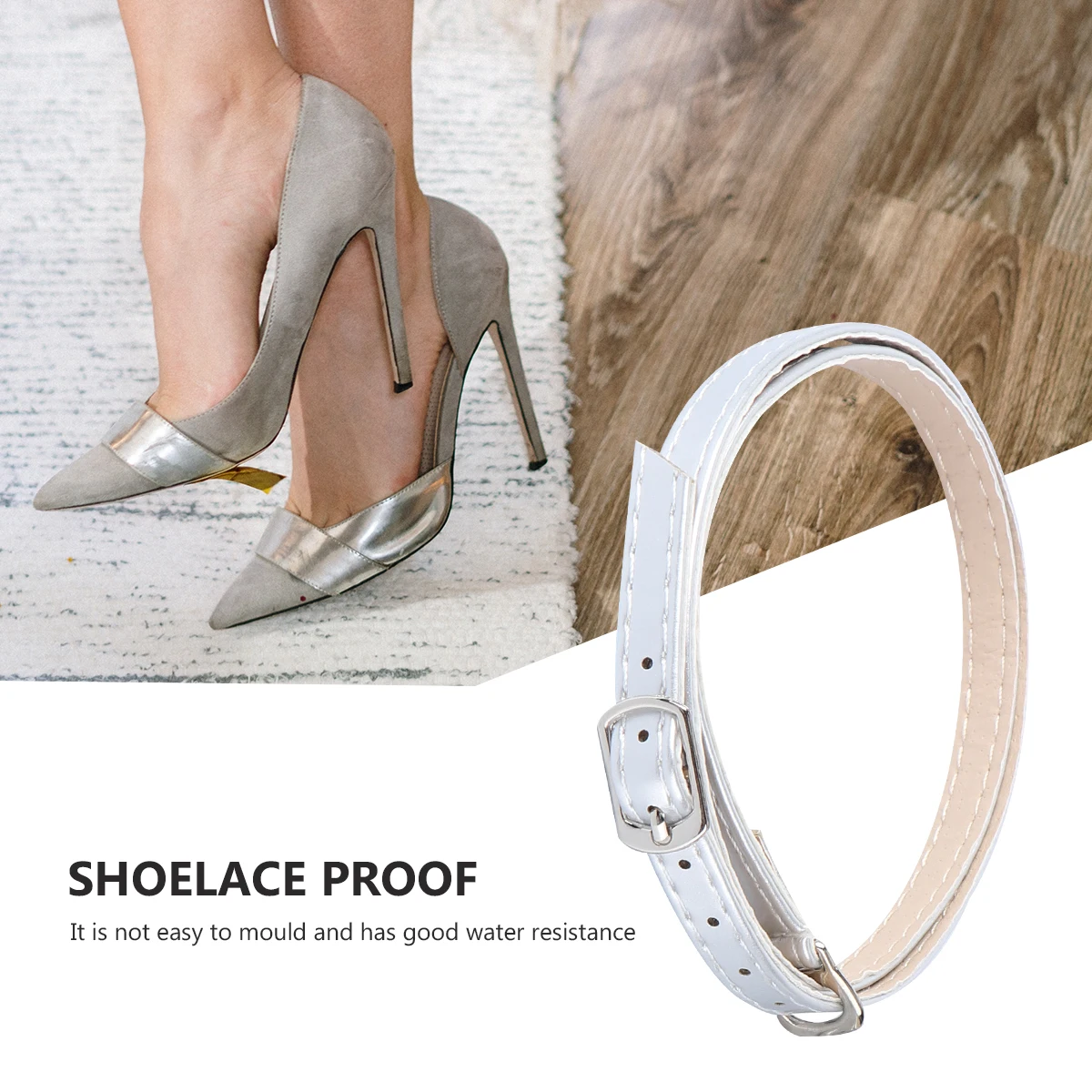 

Anti Drop Shoelaces High Heel Lightweight Detachable Cross Accessories Pu Material Colorful Design Shoe Straps Ankle