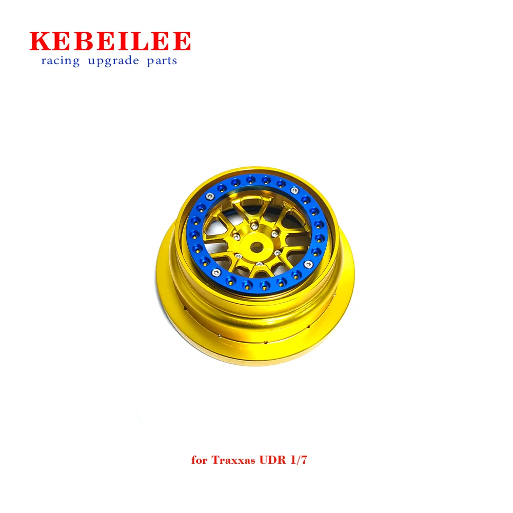 KEBEILEE aluminum beadlock wheel Gold For Traxxas UDR 1:7 1PCS