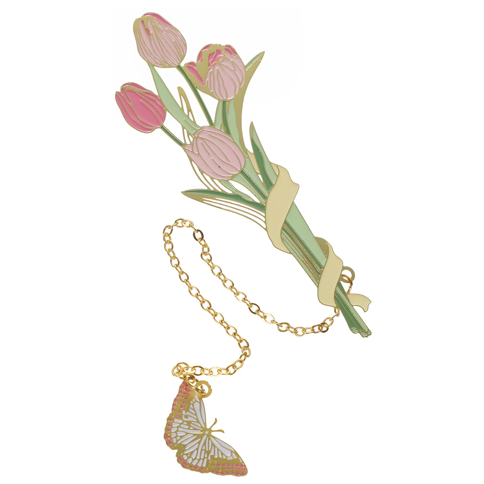 

Floral Hollow-Out Flower Bookmarks Decorative Metal Page Markers Exquisite Lightweight Bookmarks for Reading Study