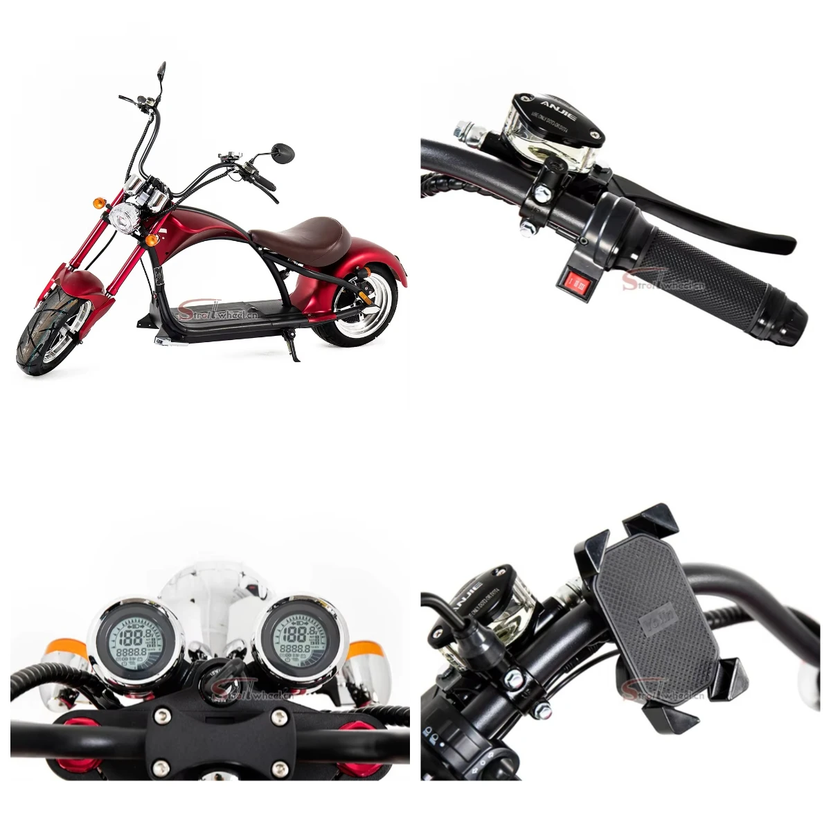 EU Warehouse Citycoco 2000W Electric Scooter Motorcycle Holland Stock for Adults