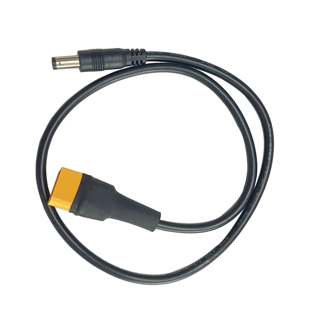 45cm XT60 Male Connector to Male DC5525 Power Cable Adaptor For RC FPV Glasses Battery Charging Repairs