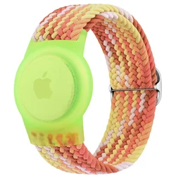For Apple AirTags Kids Wristband Braided Strap Anti-Scratch Cover Accessories For Airtag GPS Tracker Holder Watch Strap Bracelet