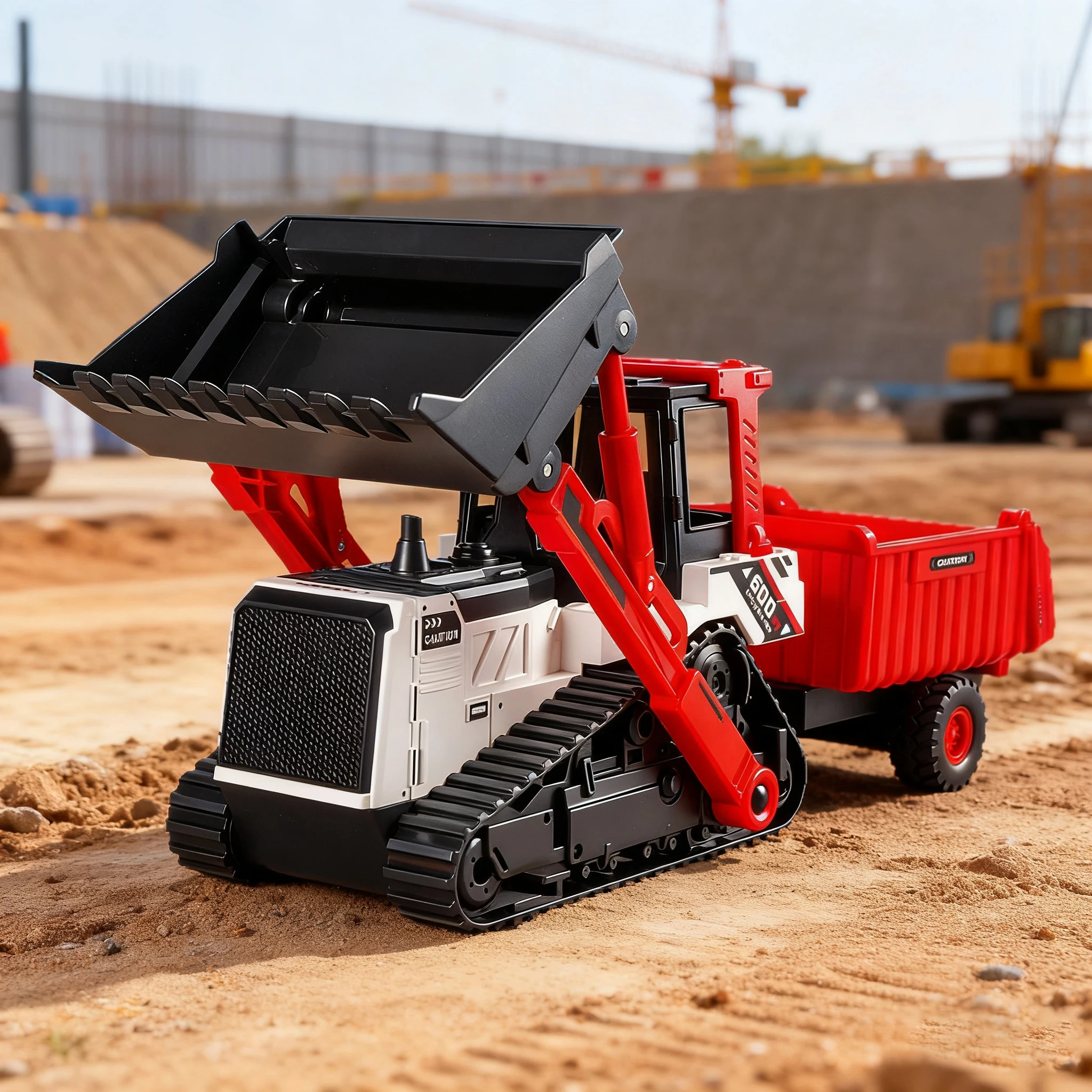 Engineering Vehicle Model Double Head Excavator Bulldozer Children Educational Diecast Construction Vehicle Toy Kids Boy Gift