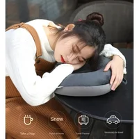 U-Shaped Travel Neck Pillow – Slow Rebound Foam Particles Filler for Airplane, Car & Home Nap Comfort 4