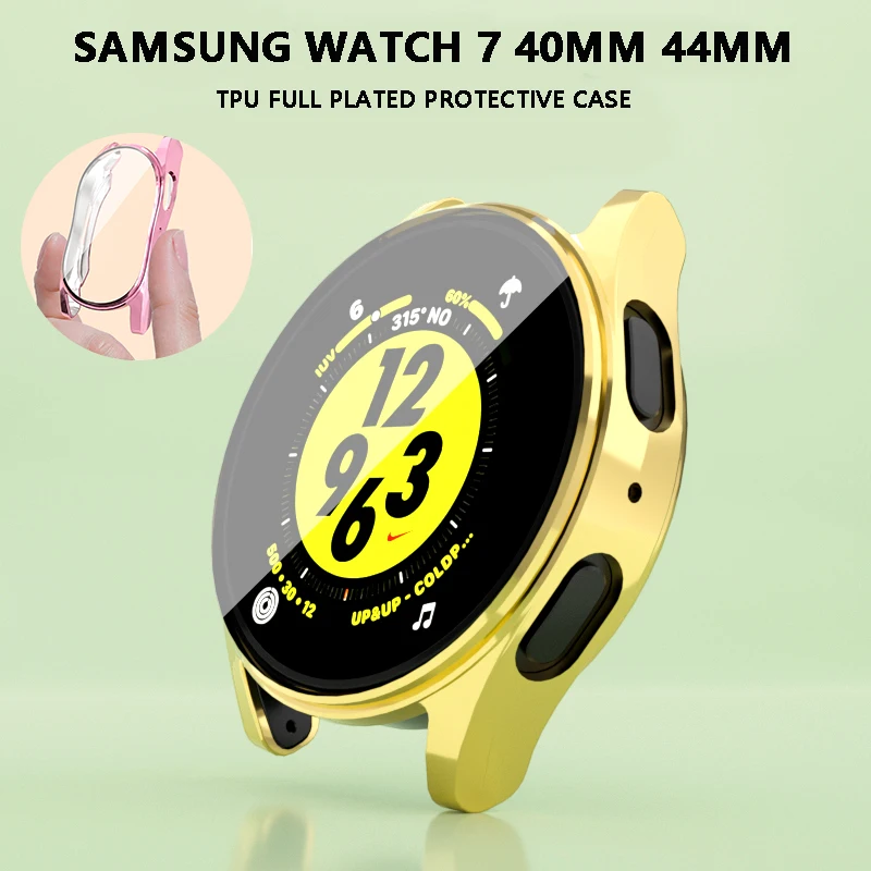 Etui do Samsung Galaxy Watch 7 40 mm 44 mm Ochraniacz ekranu Miękki TPU Wszechstronna osłona chroniąca przed upadkiem do zegarka 7 40 mm 44 mm