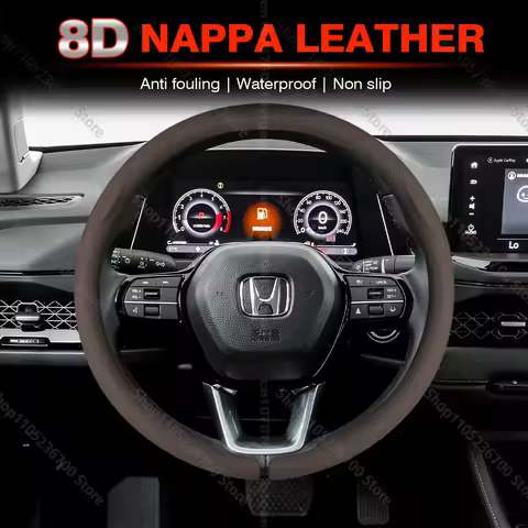 For Honda TYPE R Accord Civic HRV CRV CITY Jazz Pilot Odyssey Spirior FIT Ultra thin 8D Nappa leather Car Steering Wheel Cover
