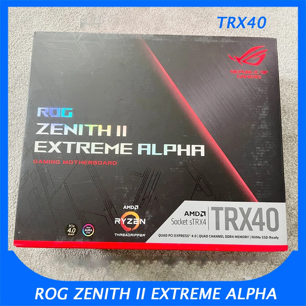 Para ASUS ROG ZENITH II EXTREME ALPHA Z2EA E-ATX RGB DDR4 Suporte X3960 X3990 Placa-mãe de desktop