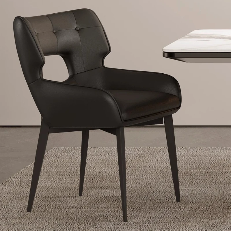 

Wedding Makeup Dining Chairs Comfortable Arm Designer Balcony Dining Chairs Light Luxury Ergonomic Sillas Para Comedor Furniture