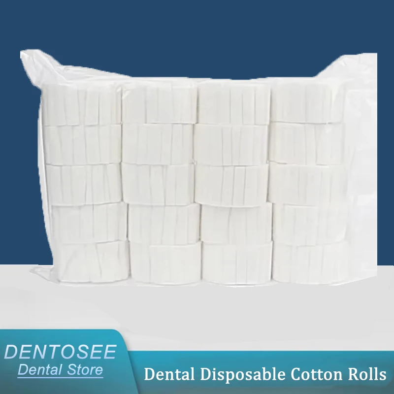 

Disposable Dental Cotton Rolls, Surgical Medical Tooth Gem Rolls, Dentist Supplies for Teeth Whitening & Dental Consumables