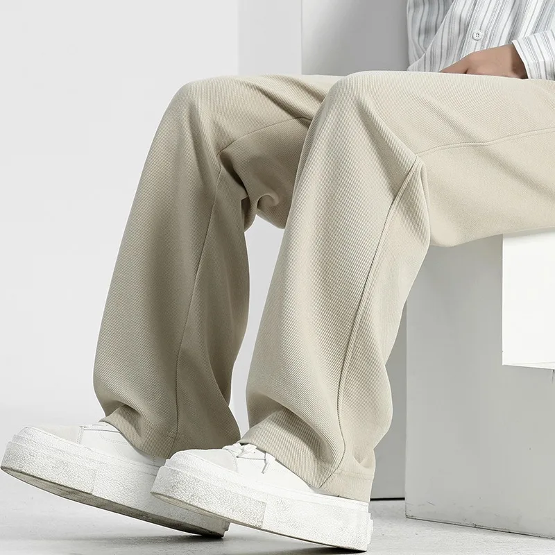 

Men's Casual Summer Sweatpants Straight-leg Pants New Men's Wide-leg Long Pants, Spring Sports Men's Fashionable and Comfortable