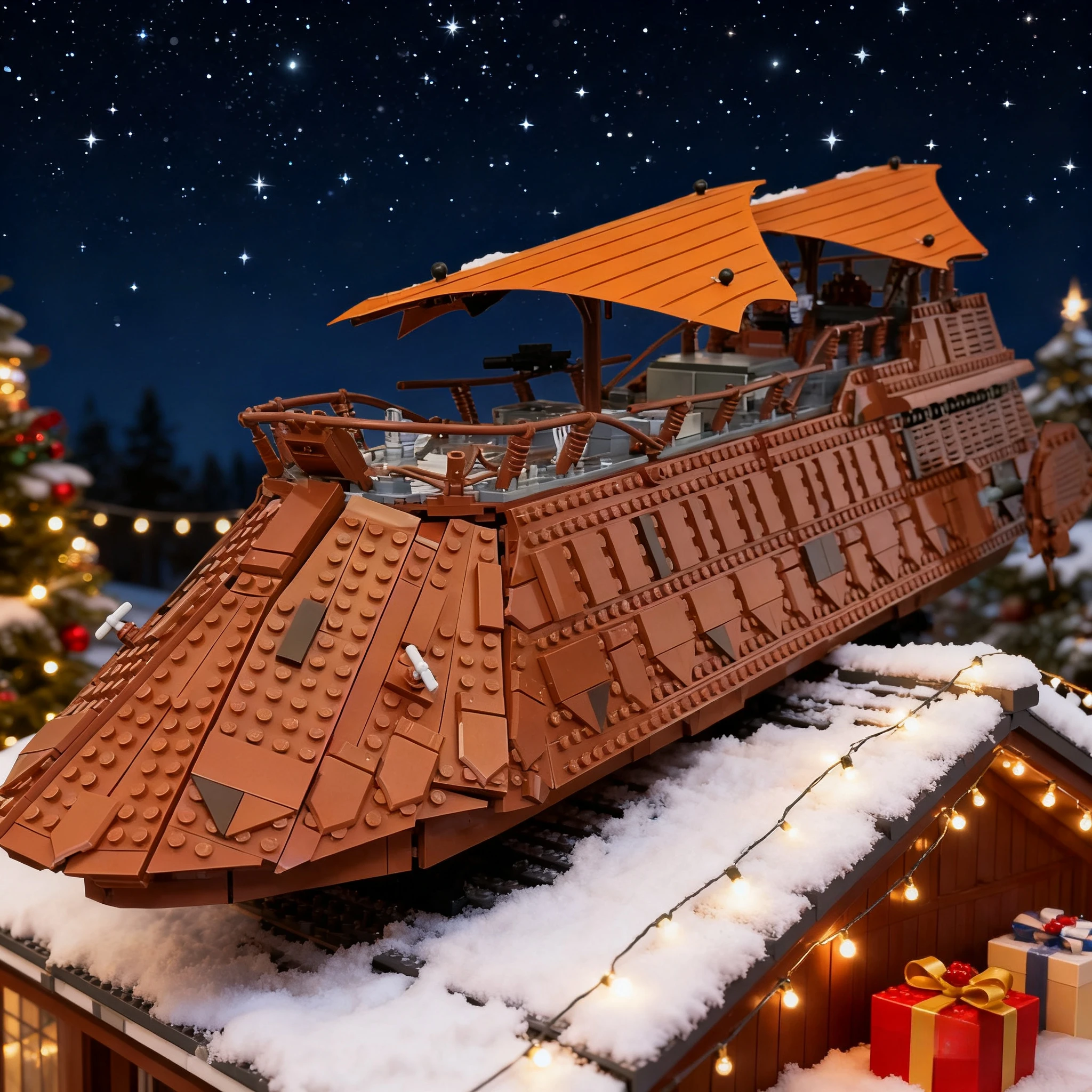 Moc UCS Jabba's Sail Barge – blocs de construction, ensembles compatibles avec les particules Legoed, adaptés aux cadeaux de noël 75397