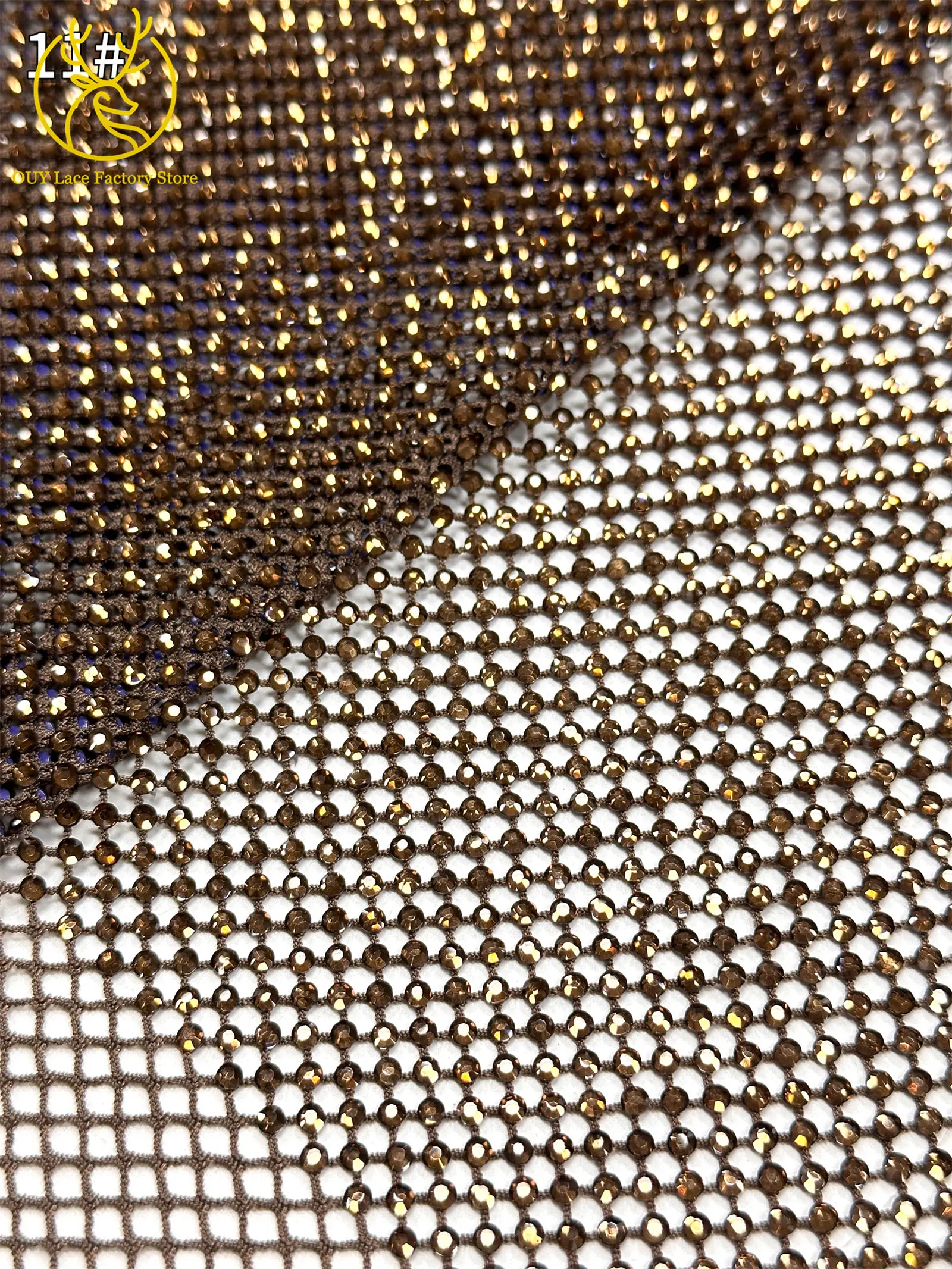 Hochwertiger Dubai-Steindiamant-Netzspitzenstoff Luxuriöser Afrikanischer Spitzenstoff Nigerianisches Nähmaterial für Damen-Abendkleider 2,5 Yards – Detail 20