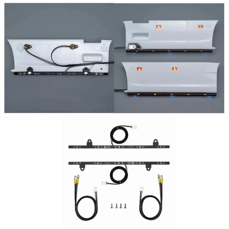

770S RC Truck 1/14 PCB Side Bars Light Lighting For Tamiya 1/14 RC Tractor Truck 770S 4x2 56379 Parts Accessories SBD-DD8