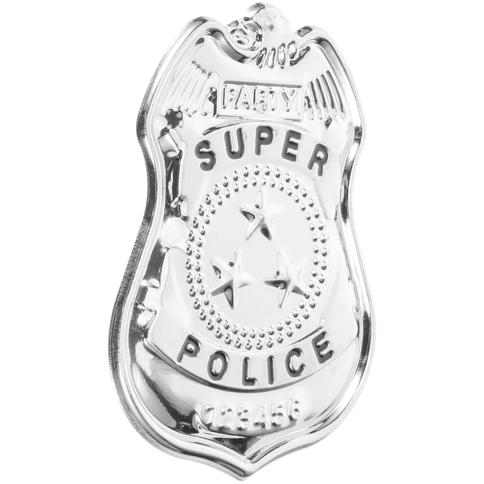 Police Badge Decorative Pin Backpack Pins Brooch Lapel for Men Hexagonal Star Halloween Anniversary Gifts Him