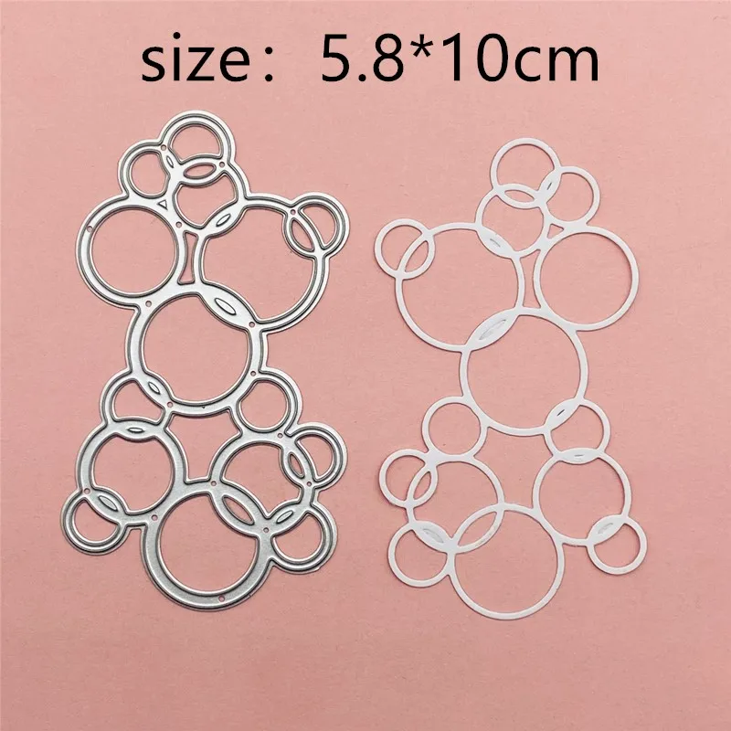 

Multiple Bubbles Metal Cut Dies Stencils for Scrapbooking Stamp/photo album Decorative Embossing DIY Paper Cards