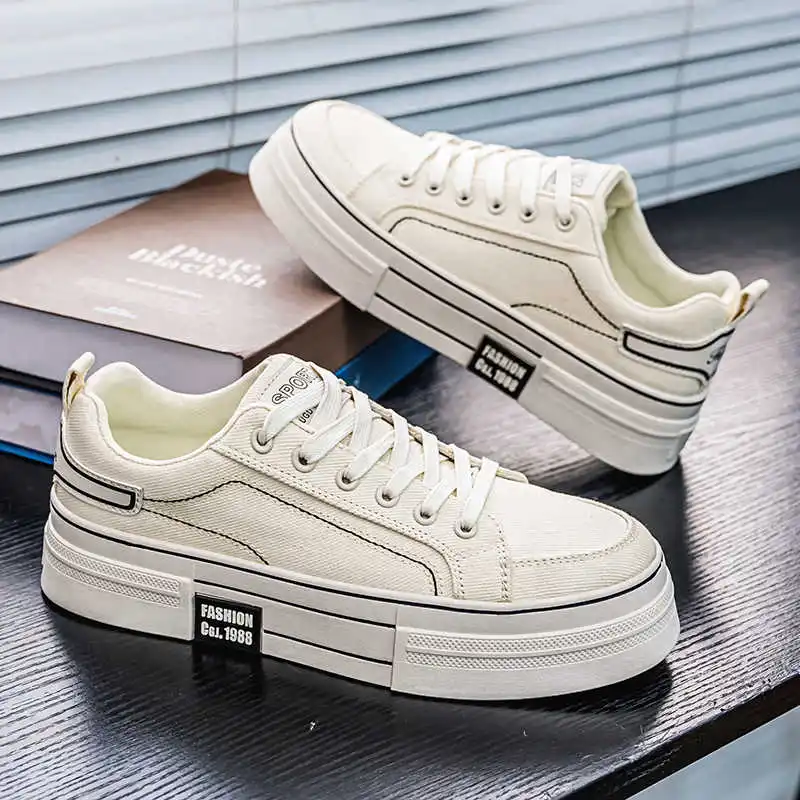 

Мужские баскетбольные кроссовки с толстой подошвой и шнурками, оригинальные, черные, спортивные, для международной перепродажи (Sapatilla)