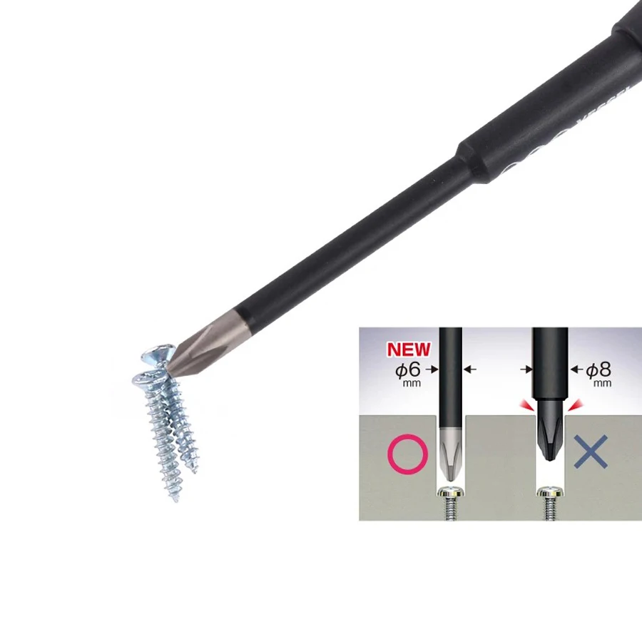 vessel-ball-grip-ratchet-screwdriver-with-replaceable-shank-for-phillips-and-slotted-screws-repair-hand-tools-no2200-series