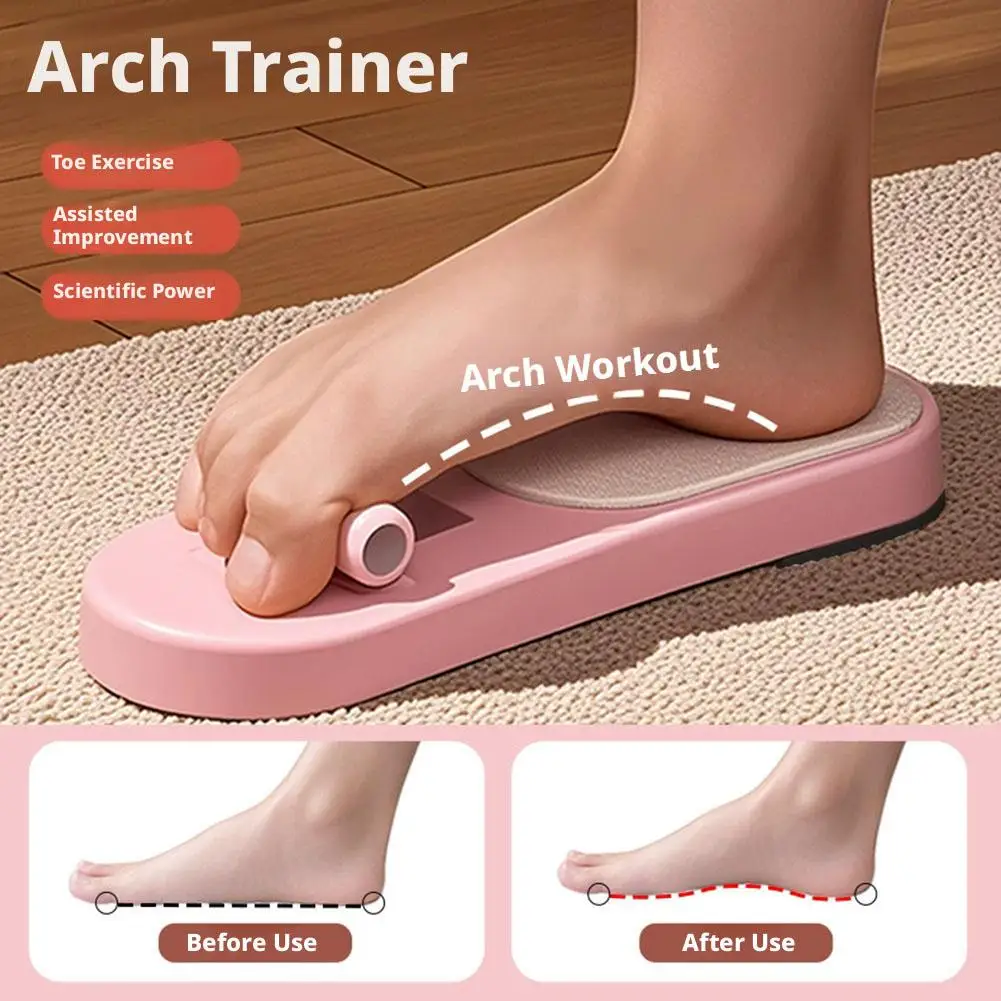 

Portable Foot Arch Trainer for Home and Gym, Adjustable Flat Foot Corrector,Plantar Fasciitis Relief- Arch Support Strengthener