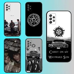 S-Supernatural TV Series Phone Case For Samsung S 25,24,21,22,23,30,20,Ultra,Plus,Fe,Lite,Note,10,9,5G Black Soft