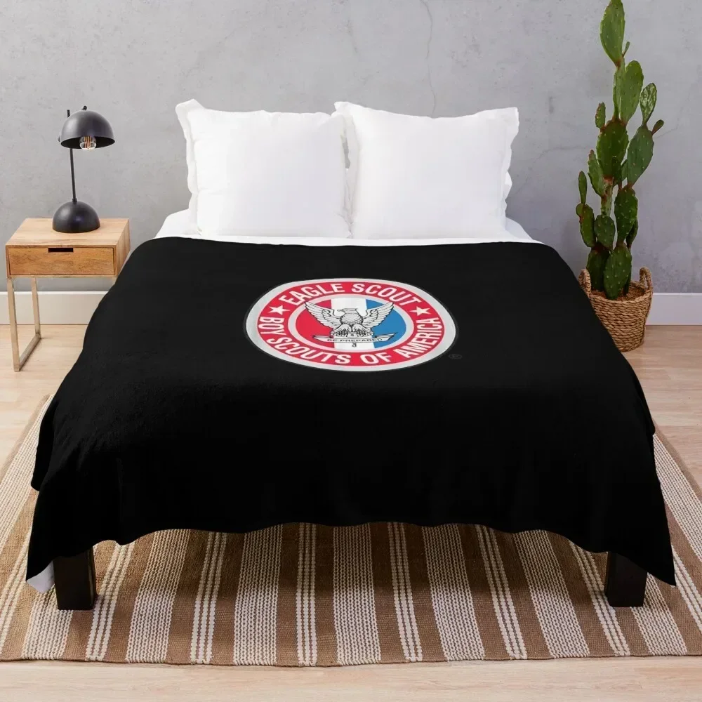 

Officially Licensed Eagle Scout Throw Blanket Warm Flannel Blanket for Couch Chair Bedroom