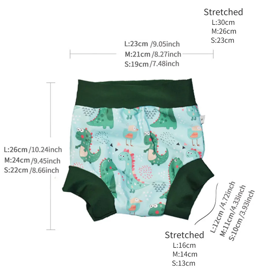 Eezala Wodoodporna pieluszka do pływania Noworodek Wysoka talia Pieluchy do pływania Zmywalne, odporne na słońce pieluchy kąpielowe dla dzieci