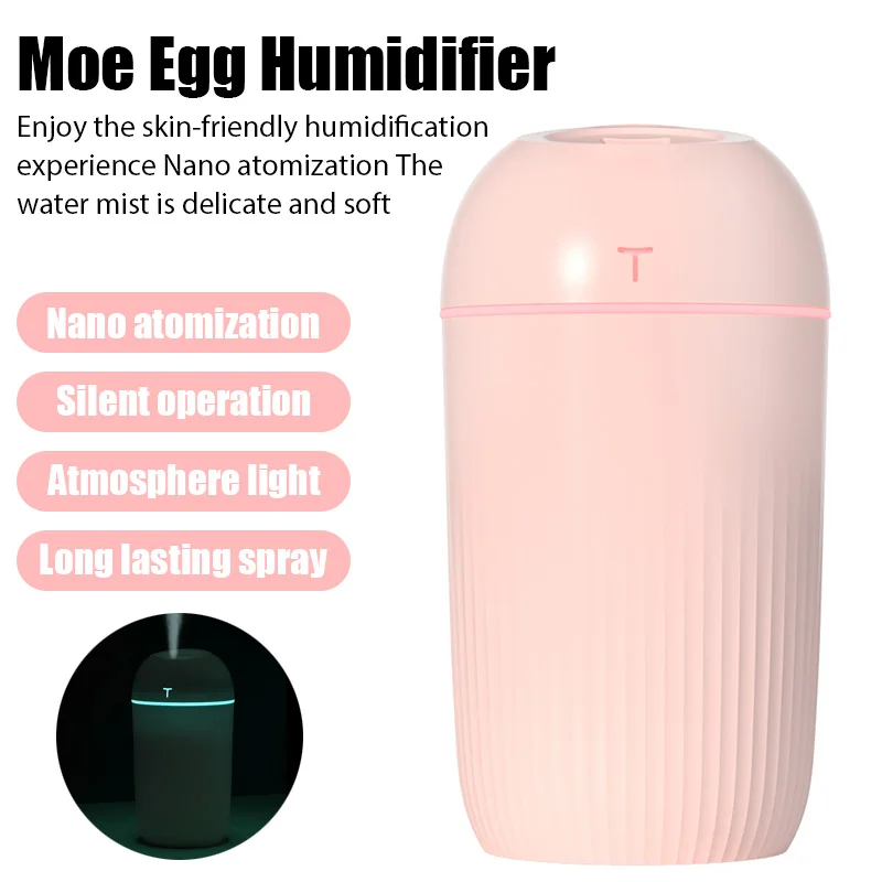 Large Capacity Humidifier Household Bedroom Oil Air Aromatherapy 420ML Purification Sprayer Water Replenishing Instrument USB