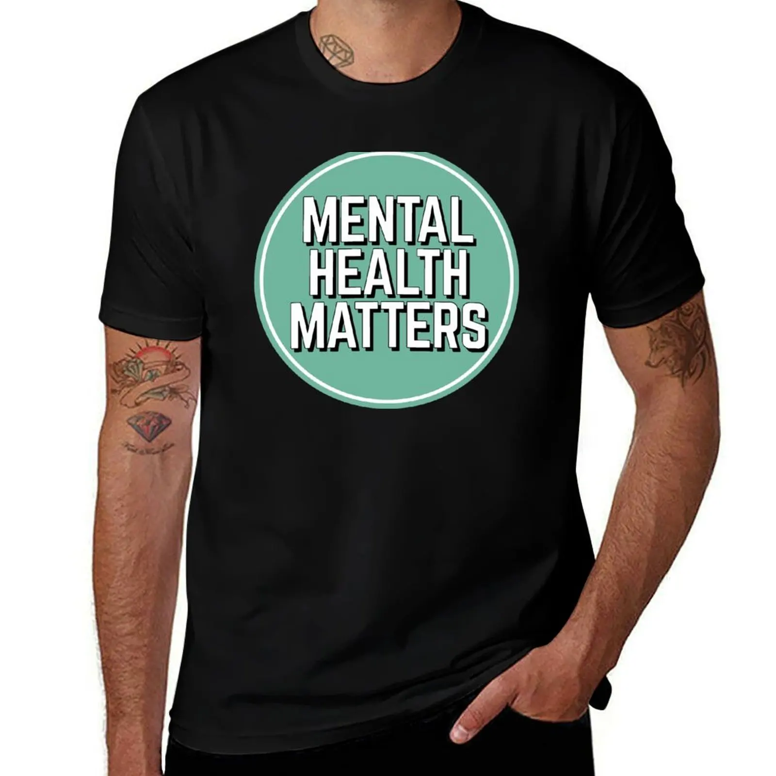 

Mental Health Matters T-Shirt man t shirt heavy cotton anime tshirt T-Shirt