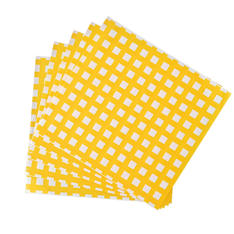 Food Grade Sandwich Wrapping Paper Hamburger Coated Paper Toast Bag Double Layer Non-Folding Baking Packaging