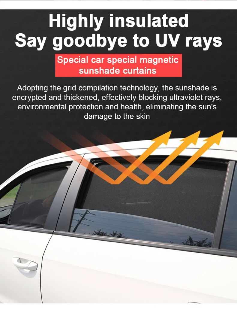 Pelindung Matahari Jaring Mobil untuk Aksesori Forthing V9 U-tour 2024 2025 2026 Xinghai V9 Tirai Privasi Insulasi Panas Aksesori Mobil