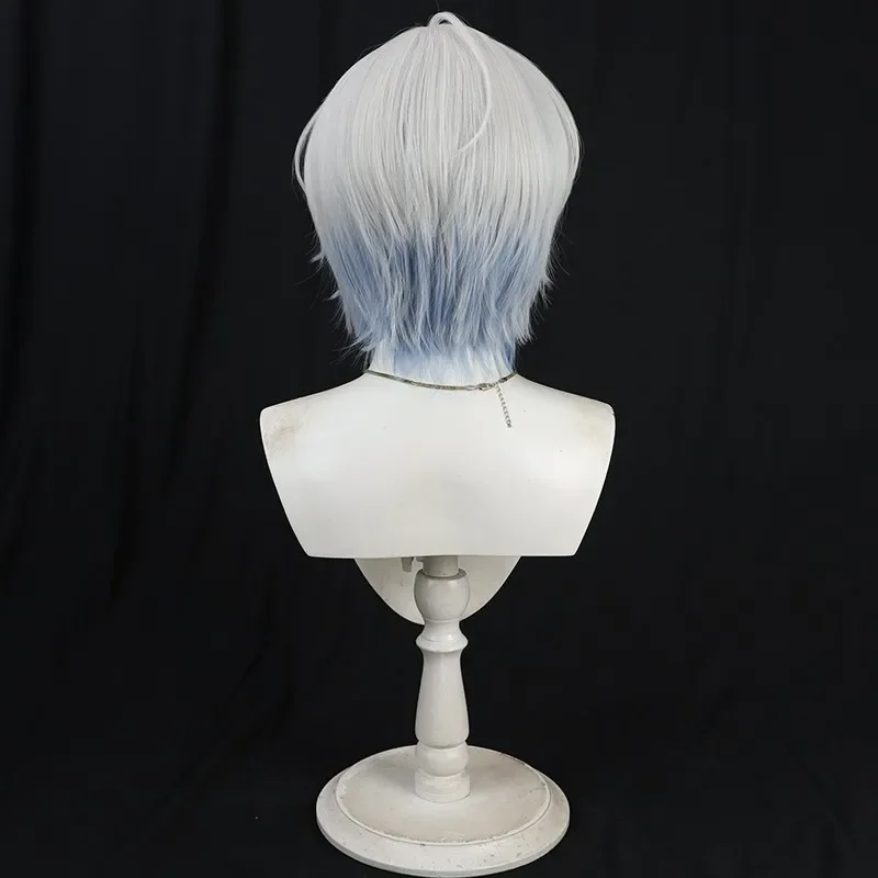 Nijisanji EN Kaelix Debonair Kaelix Debonair Cosplay Wig Niji Virtual Youtuber BY THE BEAT Men Blue Gradient Synthetic Hair