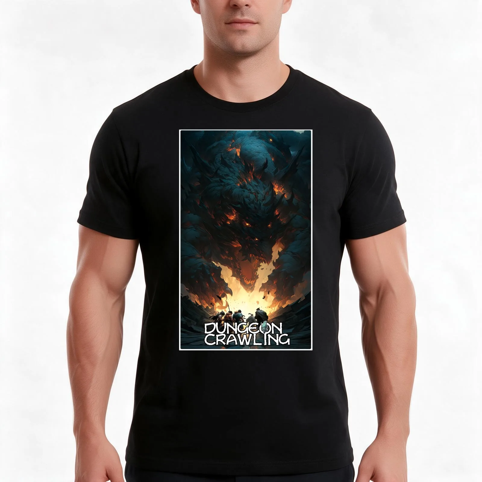 Dungeon Crawling - Gorgomotha the World Ender - Logo Version T-Shirt, Summer Casual Cotton Tee, Oversized Streetwear Tops