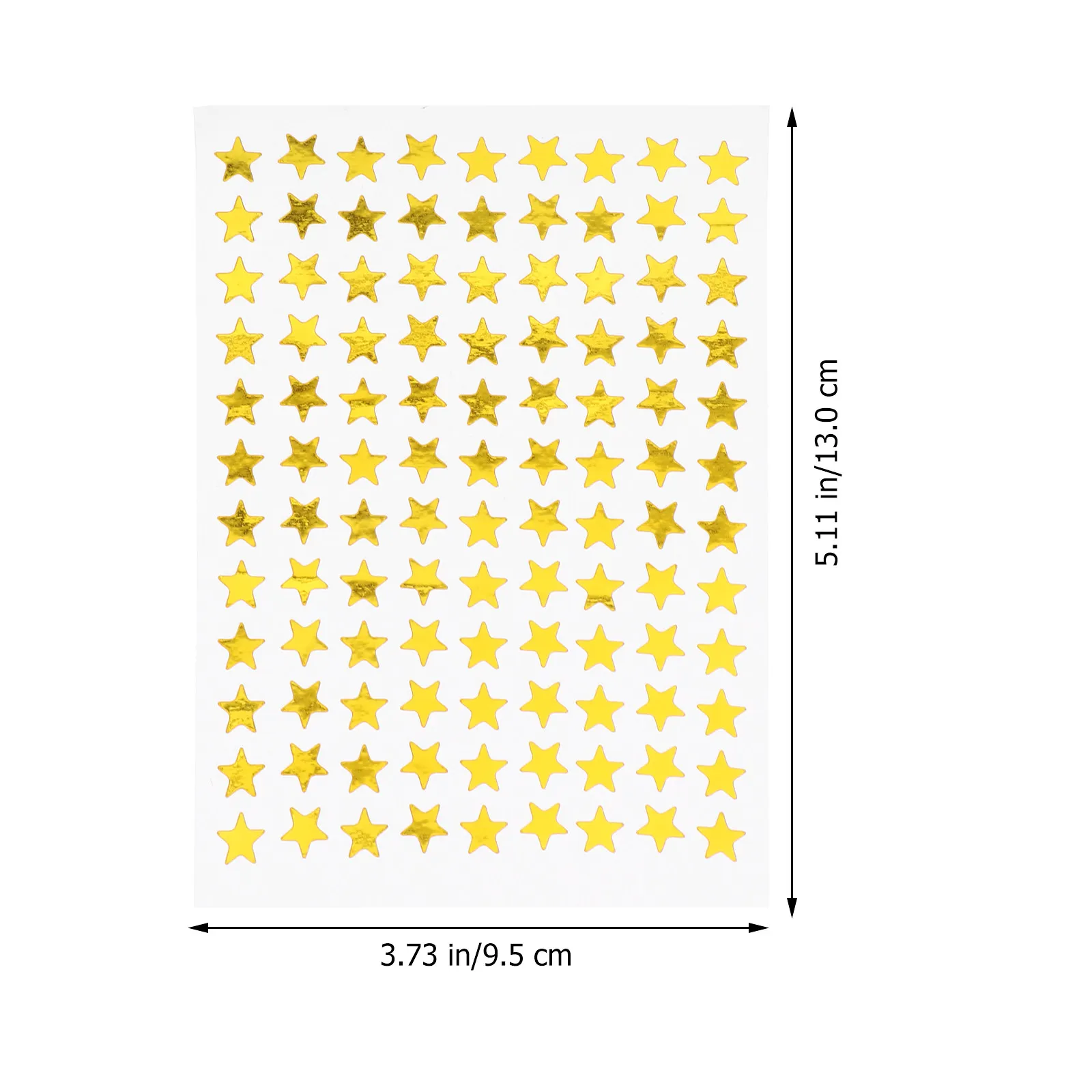100Sheets Golden Star Stickers Pentagram Shape Reward Stickers for Adults Teachers Classroom Behavior Charts Art Craft