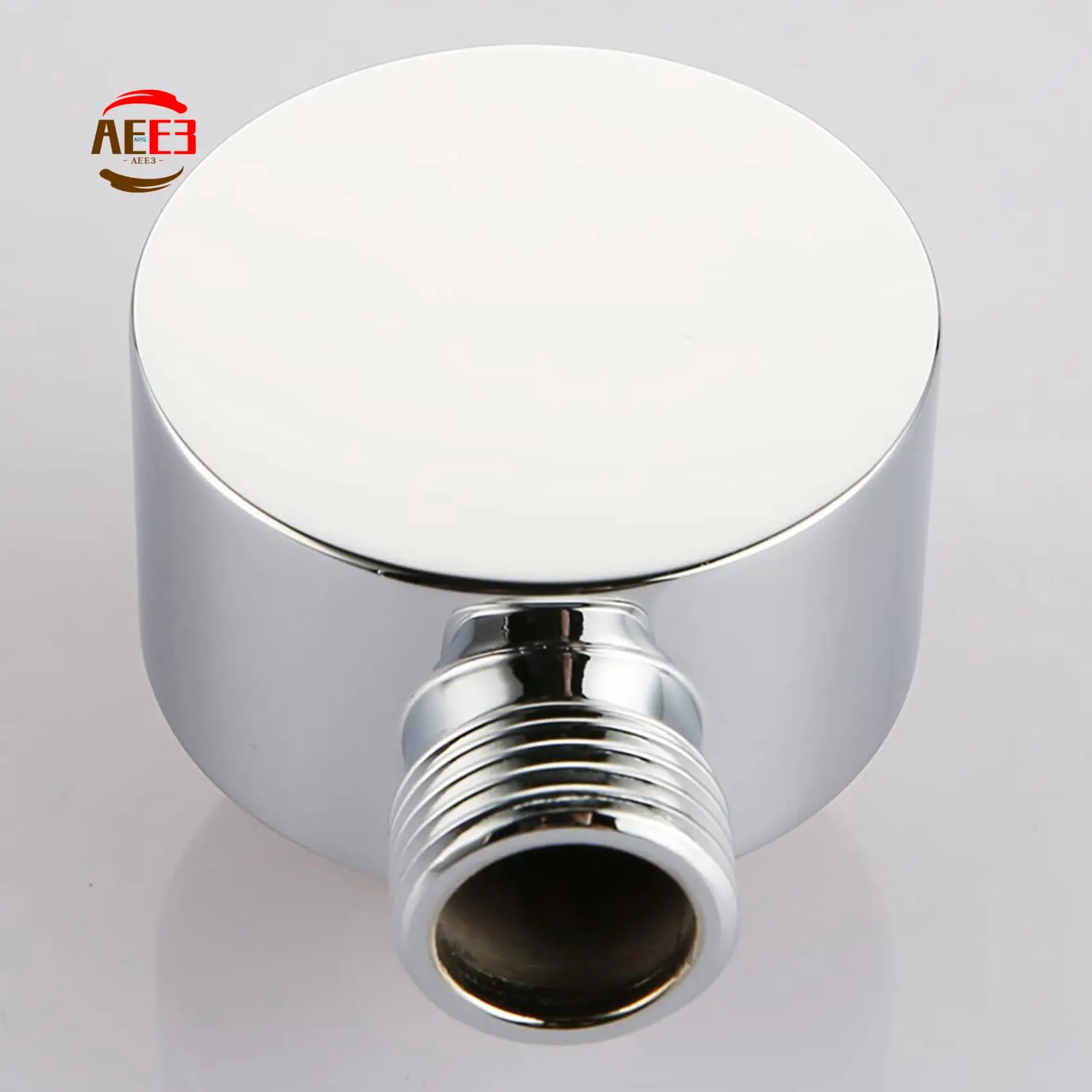

AEE3-Wall Supply Elbow,Brass Round Wall Mount Shower Hose Connector Accessories G1/2 Inch Water Outlet For Shower