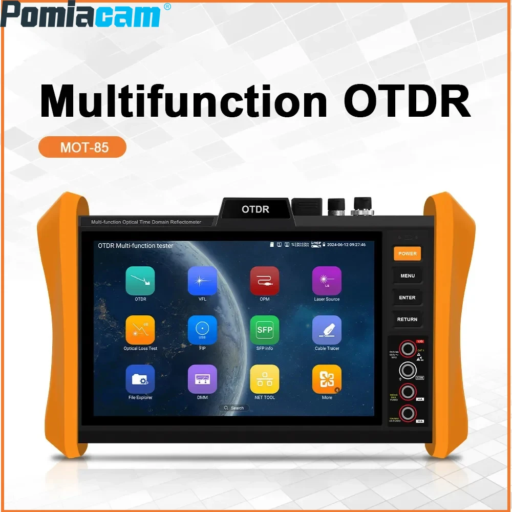MOT-85 OTDR Fiber Optic Tester 150km Multifunction 8