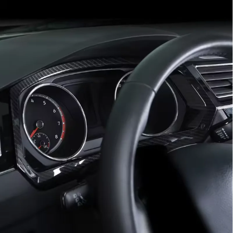 Interior decoration instrument panel decoration carbon fiber frame accessories For VW Volkswagen Tiguan L mk2 2017-2022