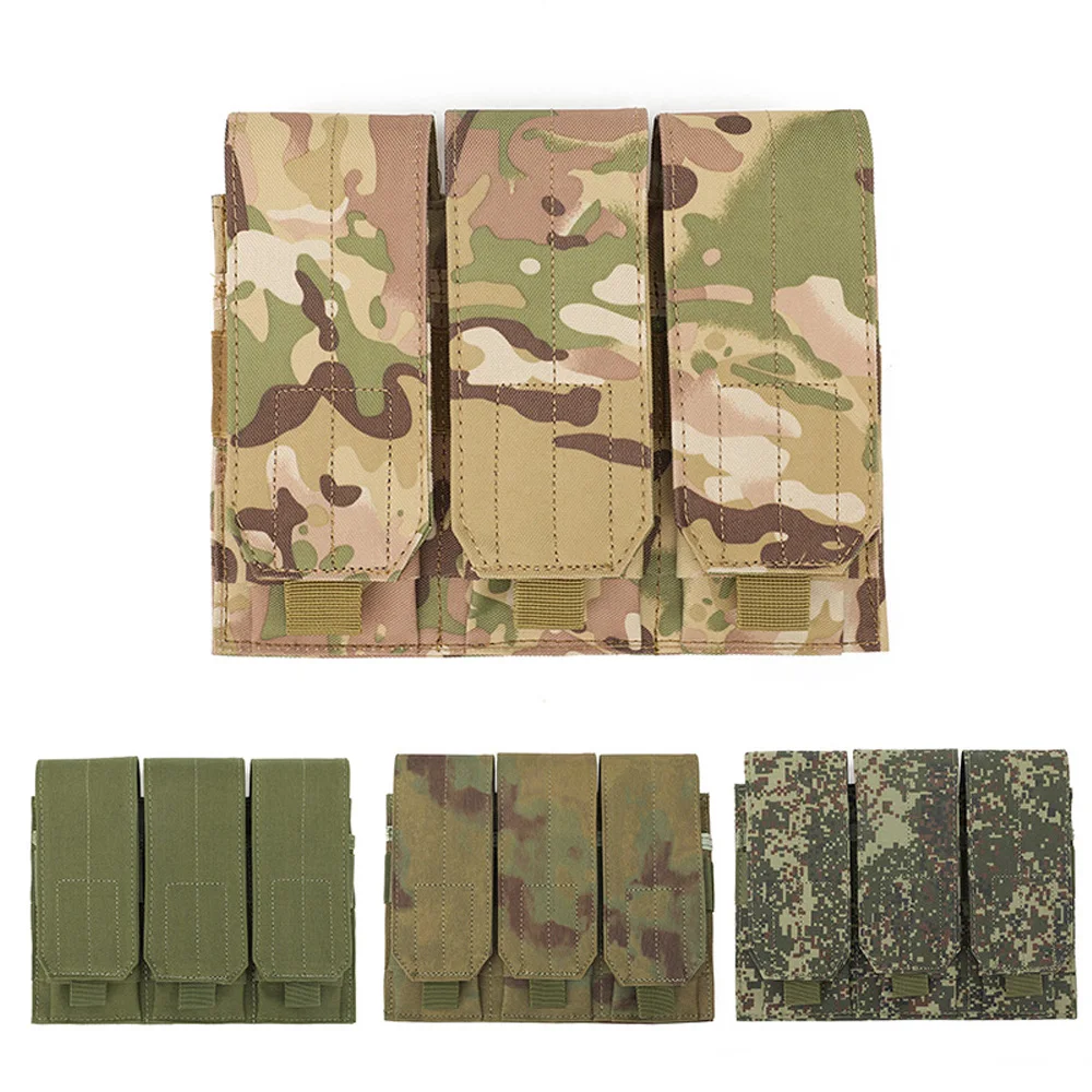 

Тактический подсумок MOLLE для трех магазинов, многофункциональный подсумок для хранения снаряжения на жилете QG371S