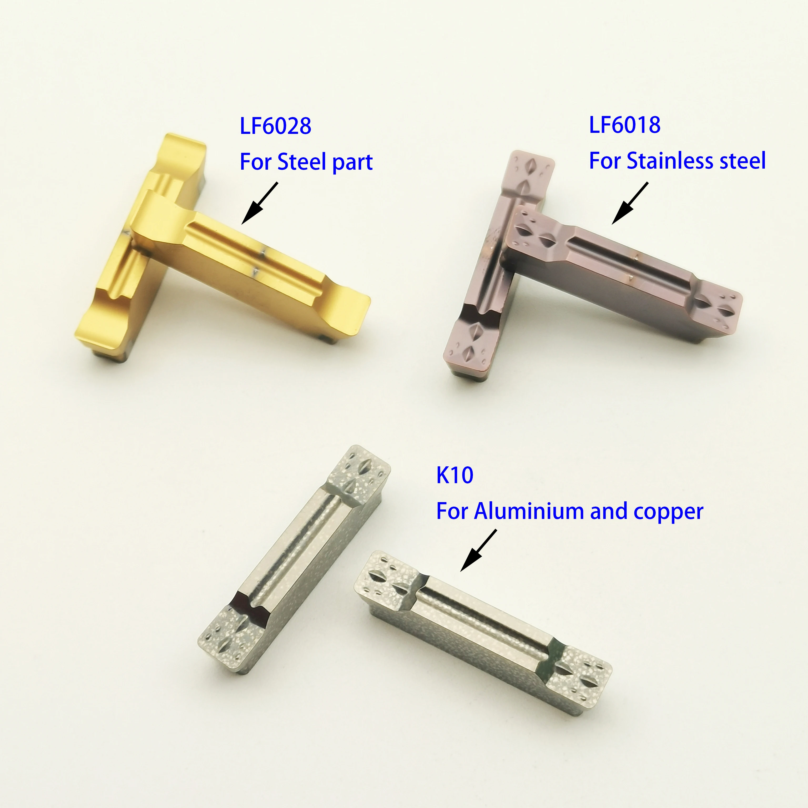 MGMN150 200 300 400 500 LF6018 6028 K10 وغيرها من أدوات الكربيد عالية الجودة مناسبة لمعالجة مواد مختلفة MGMN