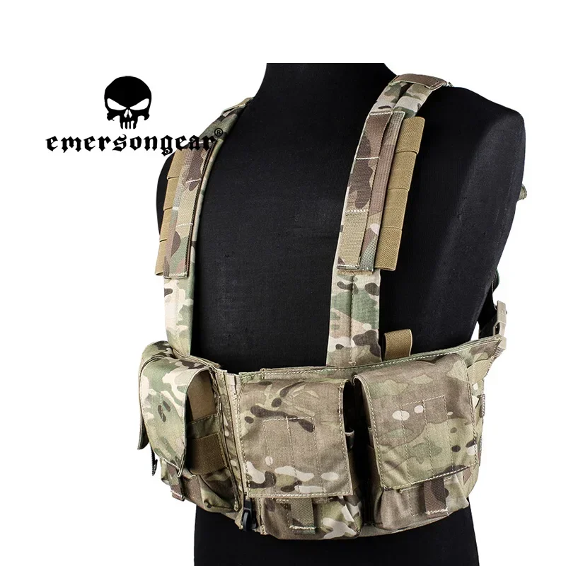 EMERSONGEAR 7.62 Tactical Chest Rig With Mag Pouch For Plate Carrier Airsoft Trekking Training Combat Gear Hunting